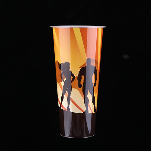 3D Lenticular Plastic Juice Cups Lable In Mould 98* Height 150 mm