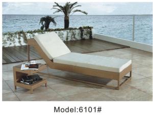 China Rattan wicker outdoor garden furniture of sun lounger ---6101 wholesale