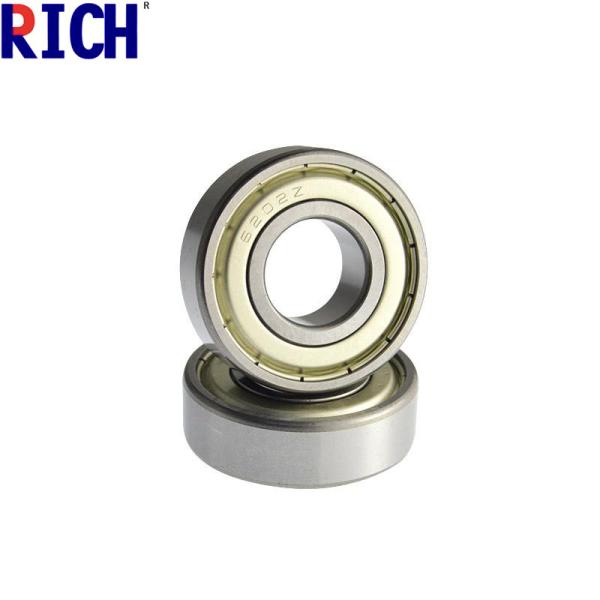 Dust Cover Car Engine Bearings Shiny Ball Bearing 6202 15 X 35 X 11 Mm Size