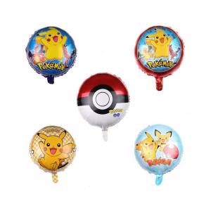 China 18 inch Hot poke-mon Pocket Monster Cartoon Character Poke-mon Balloon Pika-chu foil Helium balloons Party Decoration wholesale