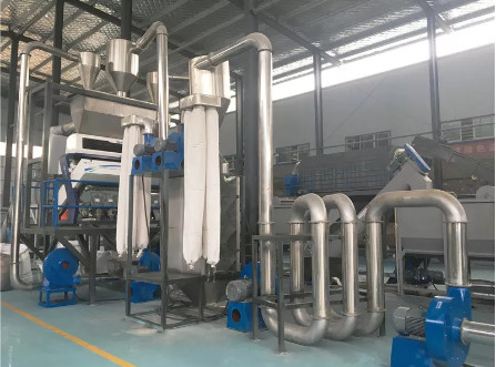 NSK SKF Waste Plastic Recycling Plant Pe Pp Hdpe Bottle 125KW