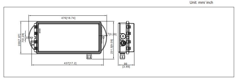 Rechargeable Wall Mounted Commercial Emergency Exit Lights