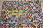 Crochet Blankets, Sofa Cable Crochet Blanket High quality 100% cotton knit