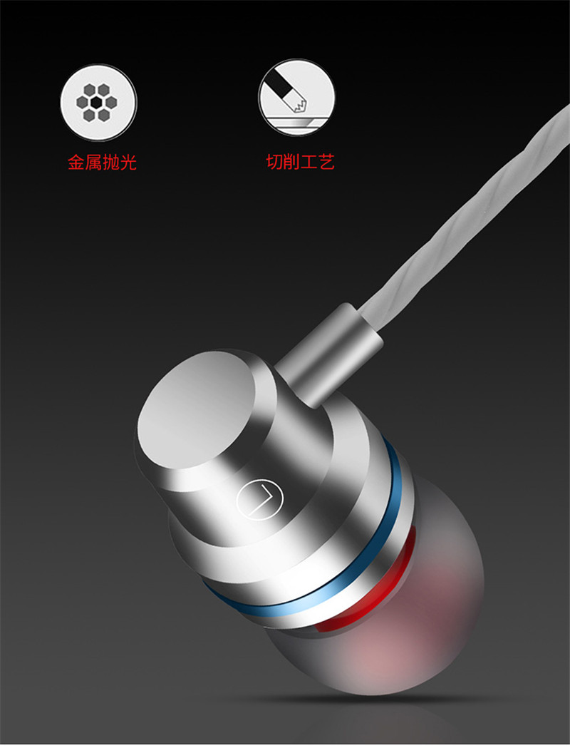 small ear buds with mircophone volume control answer calling and ring off earphone with 6 u Speaker Φ10mm