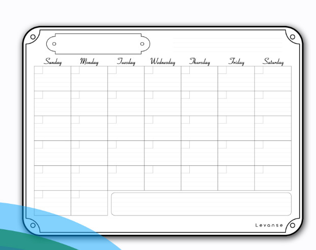 Weekly Planner Magnetic Board Customised Printing Galvanized Steel Sheet