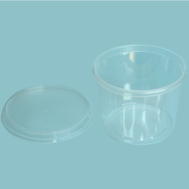 7oz Disposable PP Plastic Clear Frozen Dessert Cup With Lid