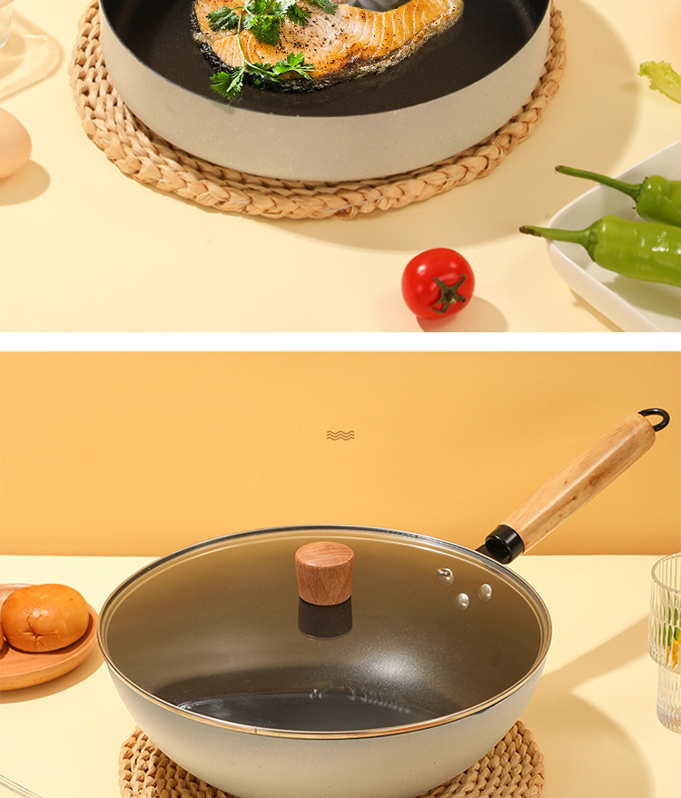 Medical Stone Ollas Cast Iron Cookware Set Non Stick Modern Design Style
