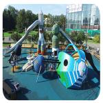 Innovative Outdoor Amusement Park Equipment Galvanized Steel Material