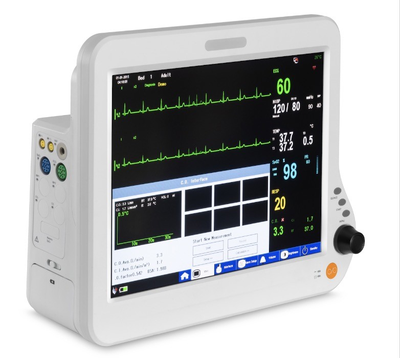 Modular Portable Vitals Machine Hospital For Monitoring ECG BP SPO2