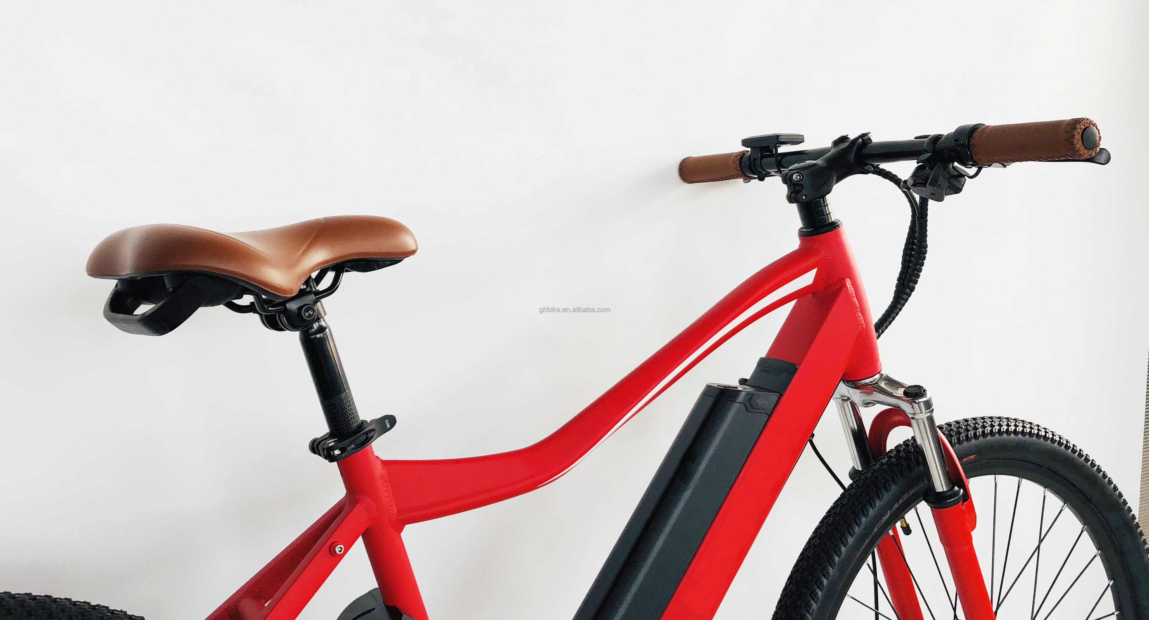 Europe Market 26" Electric Mountain Bike with Aluminum Frame and 17AH Lithium Battery in Down Tube Position