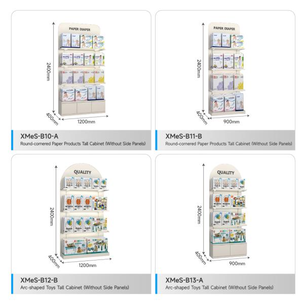 Cloud-Shaped Infant Formula Display Cabinet Single-sided Shelves Durable Display Cabinet And Display Racks For Shops