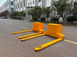 China 2 Ton Battery Powered Electric Pallet Stacker Truck 1460mm Fork Width 24V210AH Battery wholesale