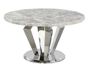 China Marble Top Luxury Modern Dining Tables Stainless Steel Dinner Table wholesale