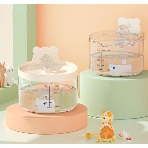 Large Capacity Ceramic Pet Water Fountain For Cats Dogs