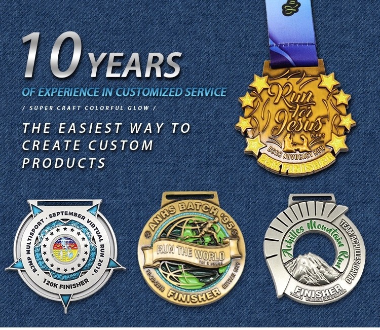 Chrome Military Order Custom Award Medals