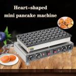 Commercial Snack Equipment Double Head Pancake Maker with Automatic Waffle