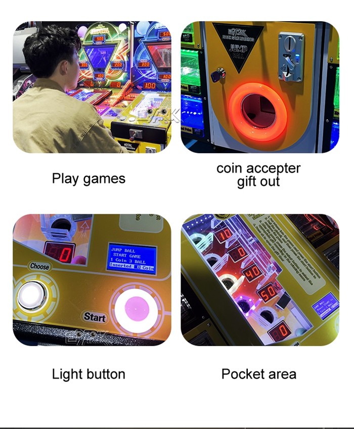Pinball Machine Shooting Ball Jump Ball Arcade Machine Double Players Amusement Game