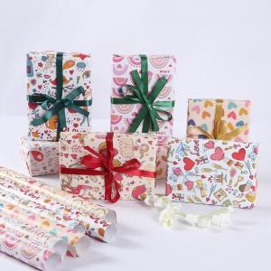 China Red Gold Durable Gift Wrap Paper Roll with Logo wholesale