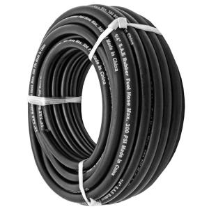 China NBR Black Rubber Fuel Hose Fiber Braided 20 Bar For Fuel Transfer wholesale