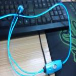 cool colorful el earphone/glow earphone/light up earphone
