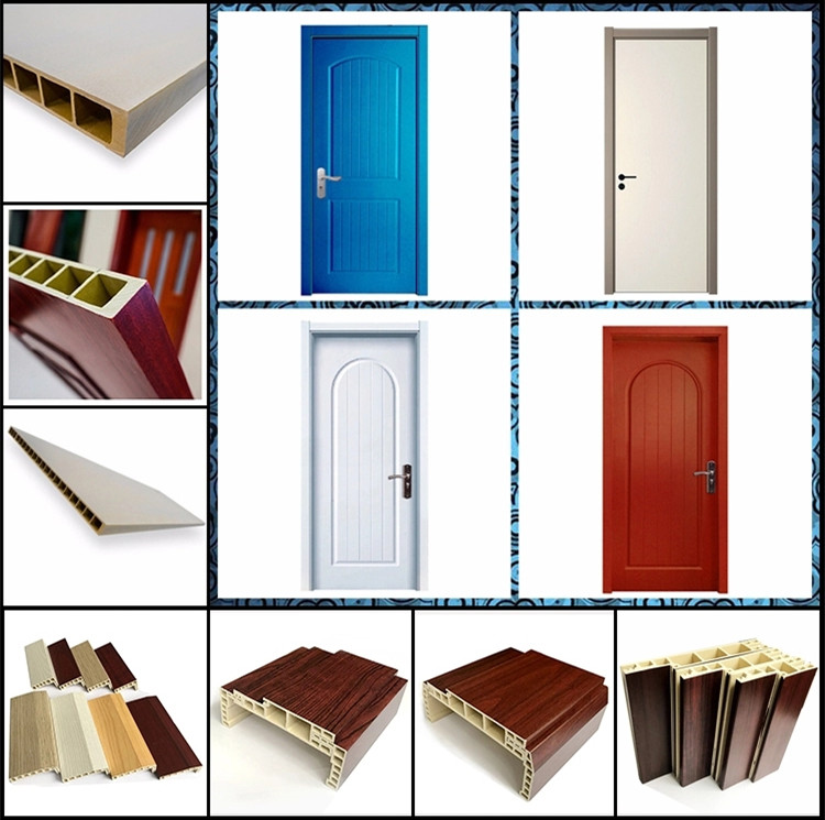 Customization Solid Wood Panel Door , WPC Flush Interior Patio Doors