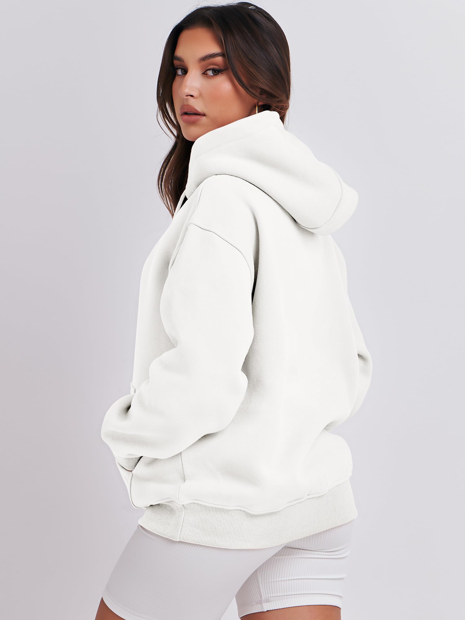 Embroidery Logo Blank Hoodies In Bulk High Quality Women Sporty Sweatshirts Pullover Printed