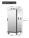 Stainless Steel Buffet Food Warmer Cart for Catering 220V/50HZ/1Ph Power Supply