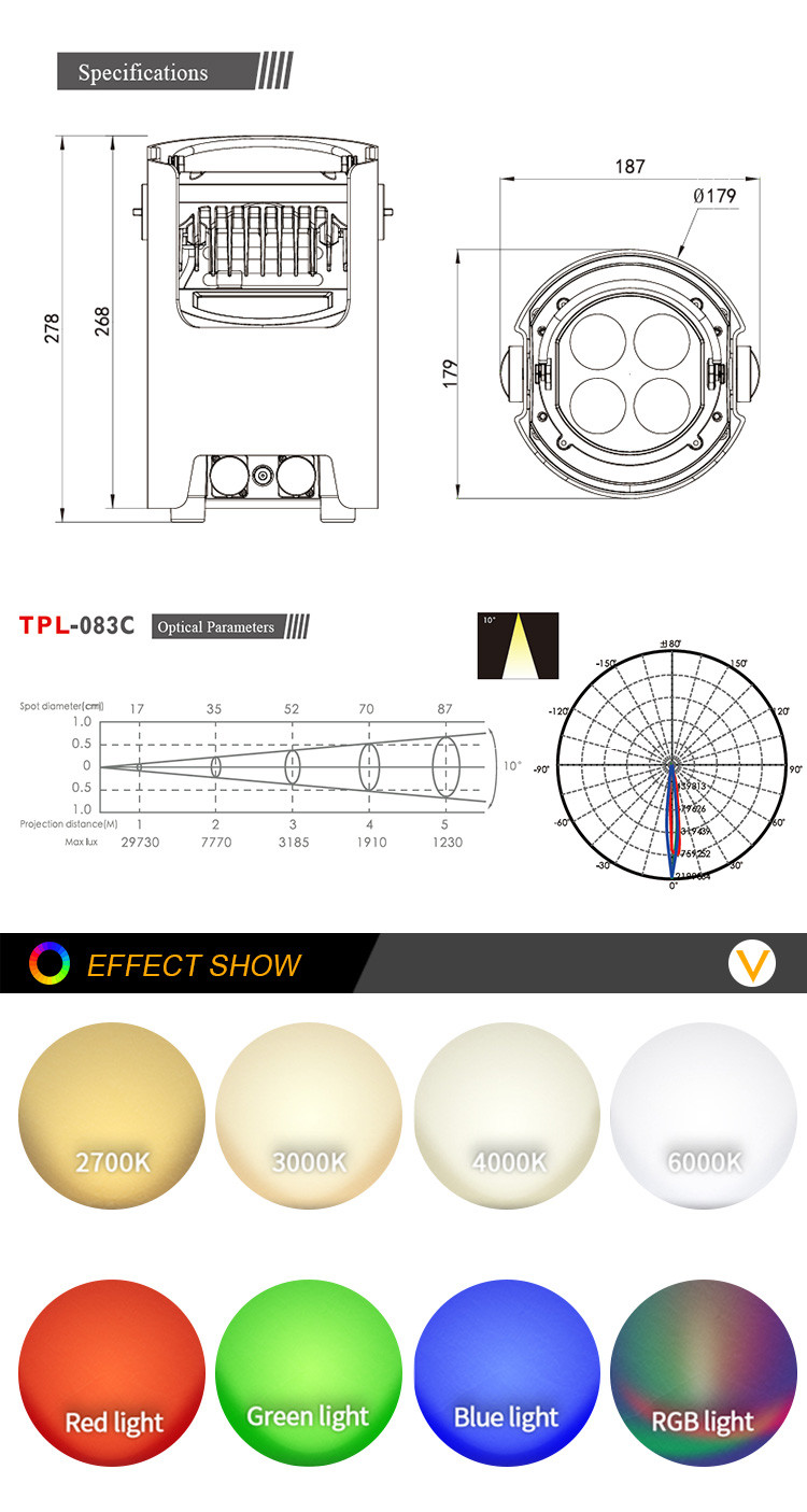Battery Powered Up Light 4*12W RGBW 4in1 LED Uplights Battery Par Light for Dj Club Party Wedding Stage