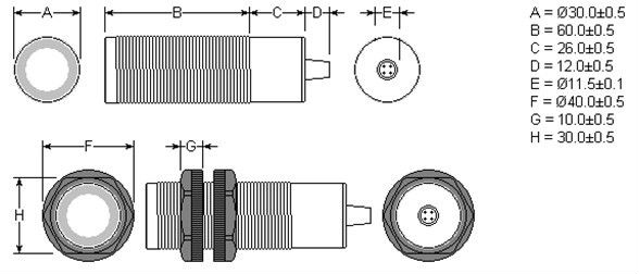 2019 Ultrasonic Piezo Ceramic Transducer