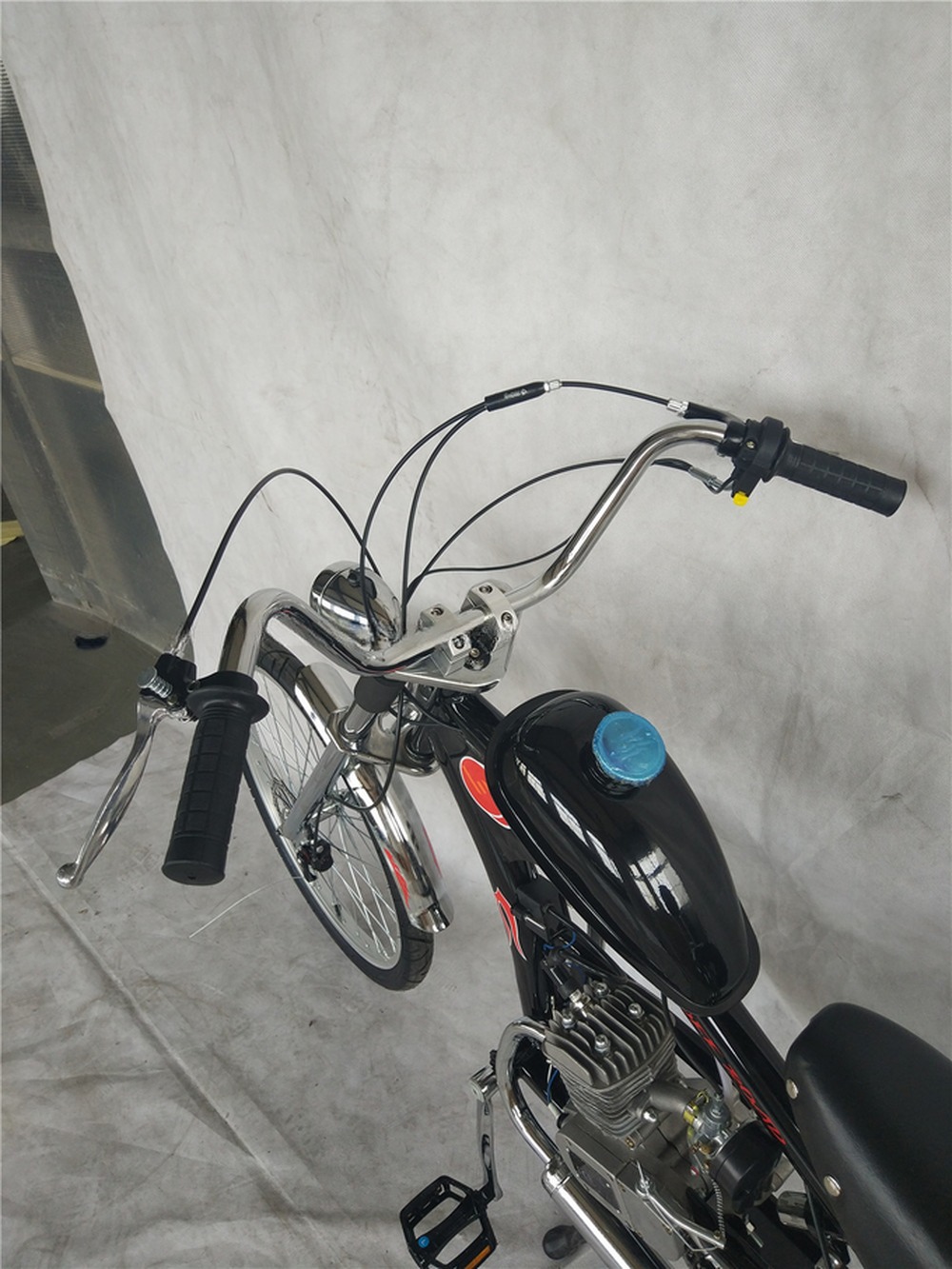 80cc Two Stroke Gas Kit Motorcycle Chopper Bicycle Max. Speed 40km/h for Adult Riders
