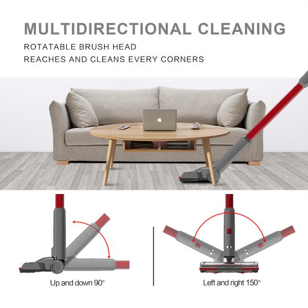 Strong Suction Stick Vacuum Cleaner With Detachable Battery