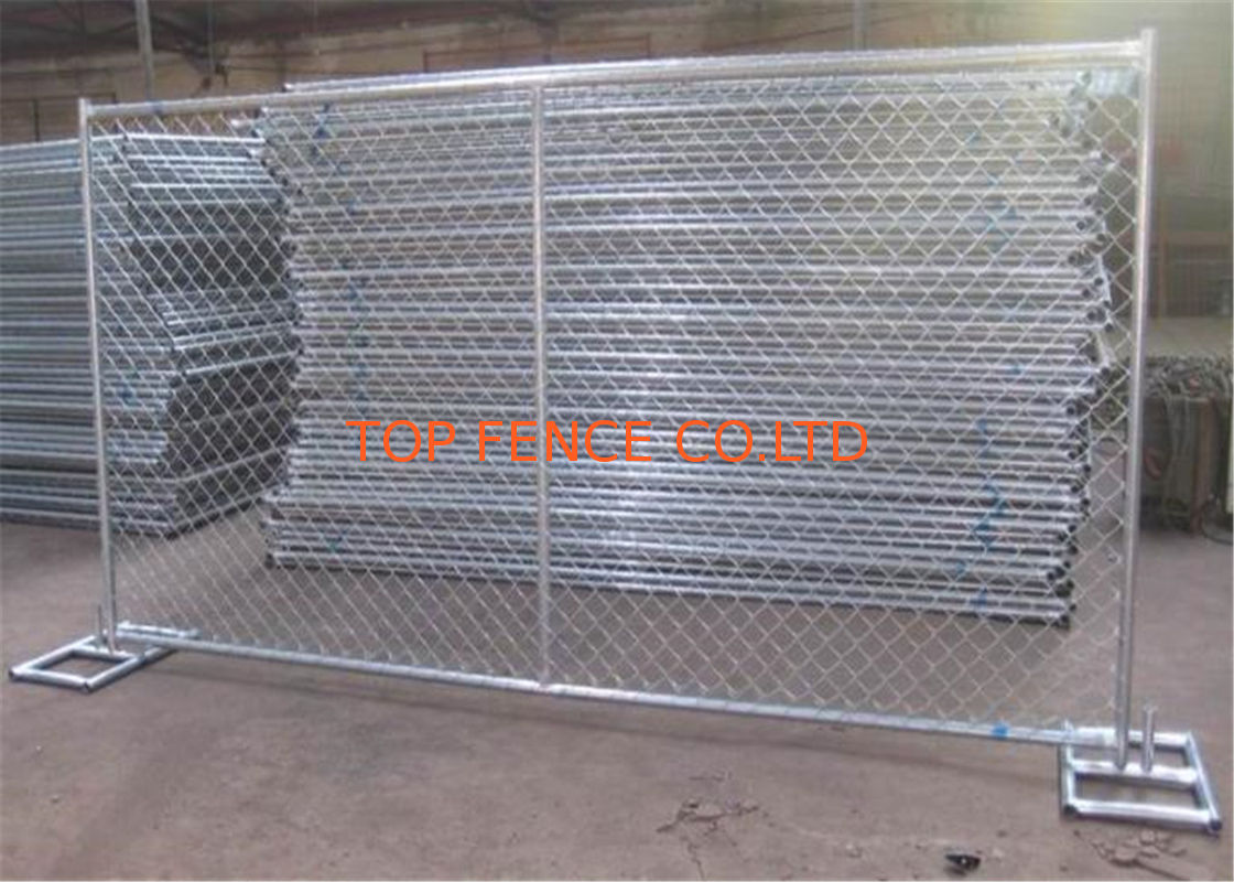 chain mesh temporary construction fence 8ft x 12ft  mesh 2-3/8 inch mesh opening x 11.5 gauge wire