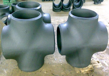 Weld Metal Carbon Steel 4 Way Cross Pipe Connector Fittings MSS SP75 Gr B