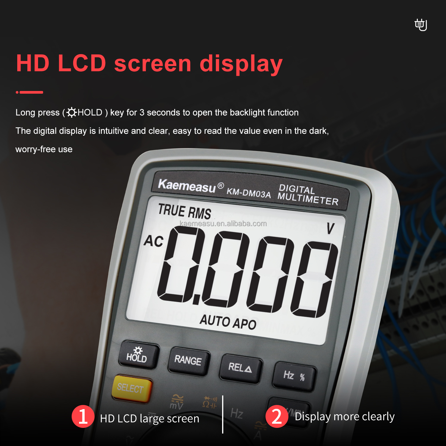 Hot Sale Industrial Electronic Multimeter High Precise 6000 Counts 1000v AC DC Digital Multimeters