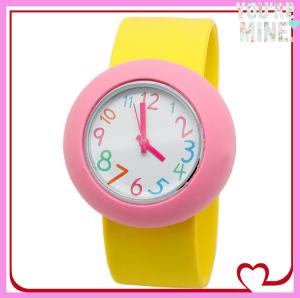 China 2014 Fashion wholesale adults kids silicone slap watches with snap band wholesale