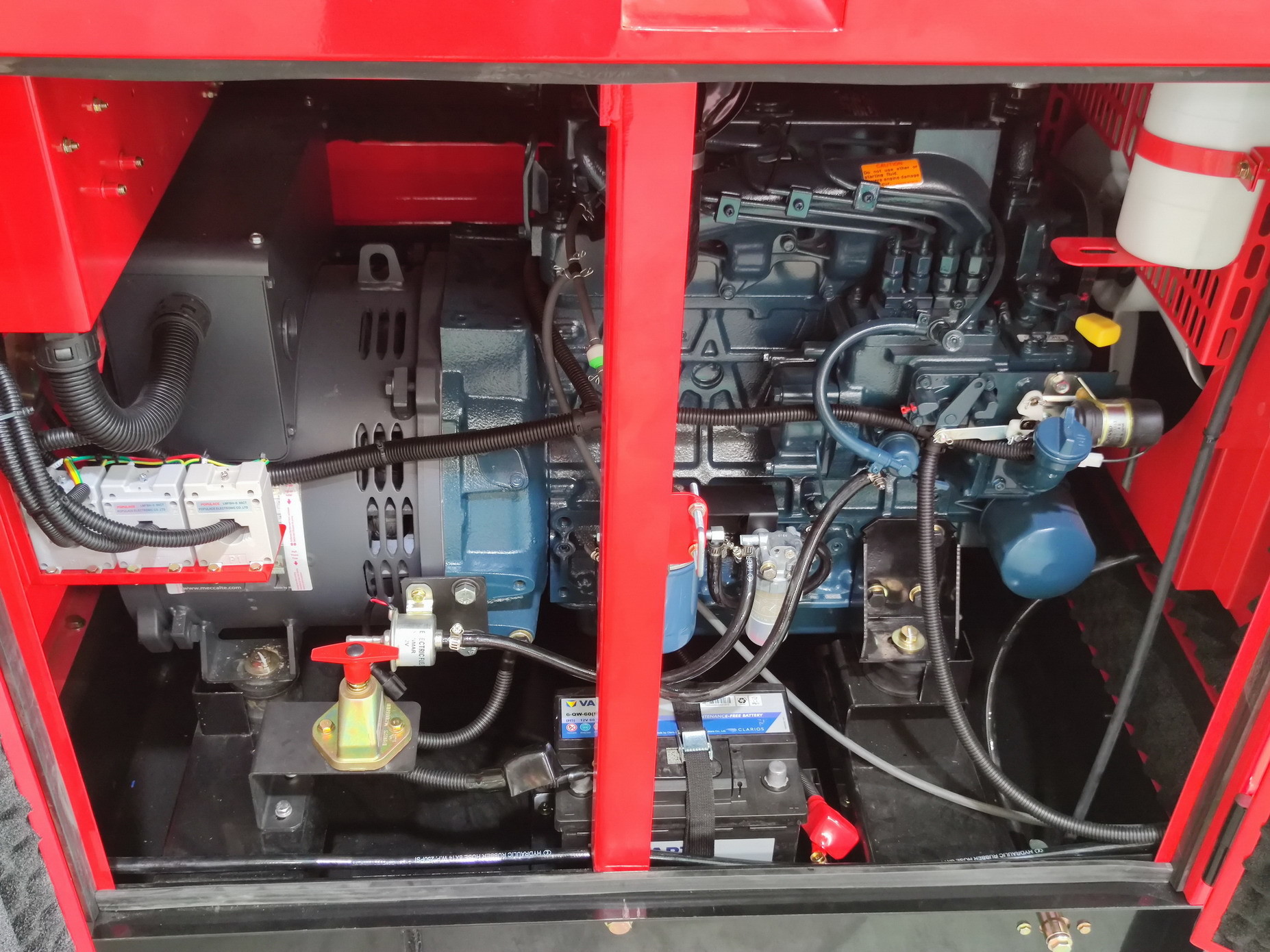 Kubota 15kw 415V Water Cooled Portable Diesel Generator V2203