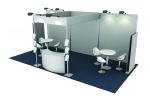 Popular portable outdoor tension fabric trade show booth/exhibition booth