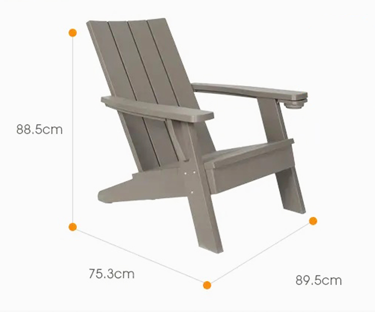 Waterproof Plastic Adirondack Chairs Nordic Outdoor Hotel's Top Pick for Leisure Time