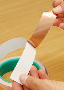 China 0.1mm 25mm Conductive Adhesive Copper Tape Double Sided Adhesive Thermal Conductive Tape wholesale