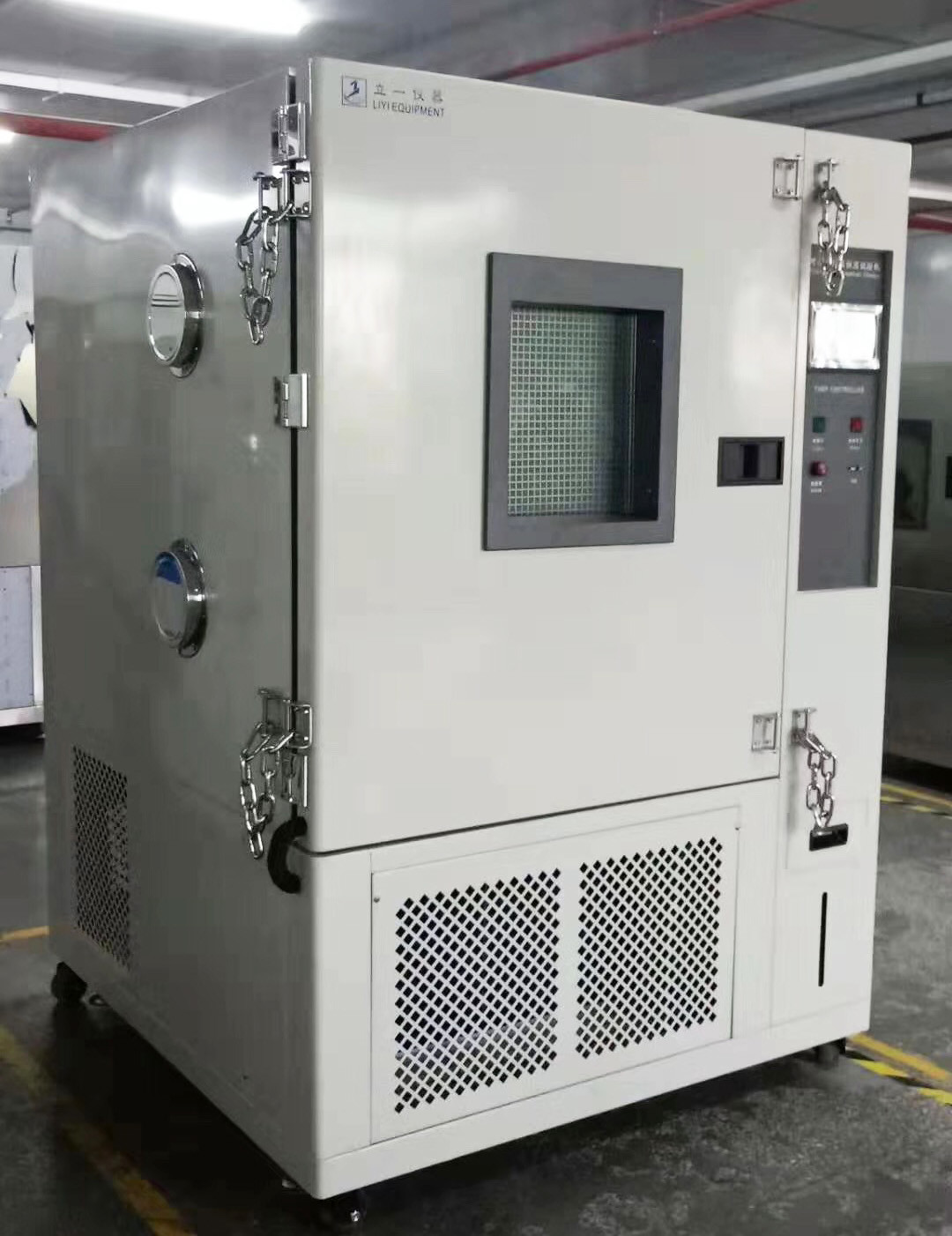 LIYI 1000L Temperature Humidity Chamber Explosion Proof Lock 100mm Test Hole