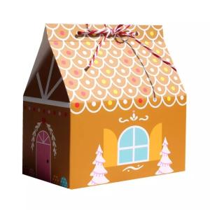 China House Shape Christmas Gift Boxes For Candy Disposable Paperboard wholesale