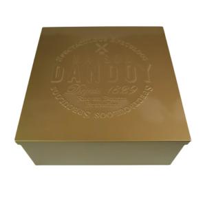 China FDA Certified Large Square Biscuit Tin Jars With Lids Straight Angle wholesale
