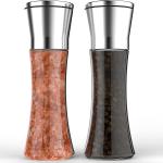 Manual 192mm 277g 180ml Stainless Steel Salt Grinder
