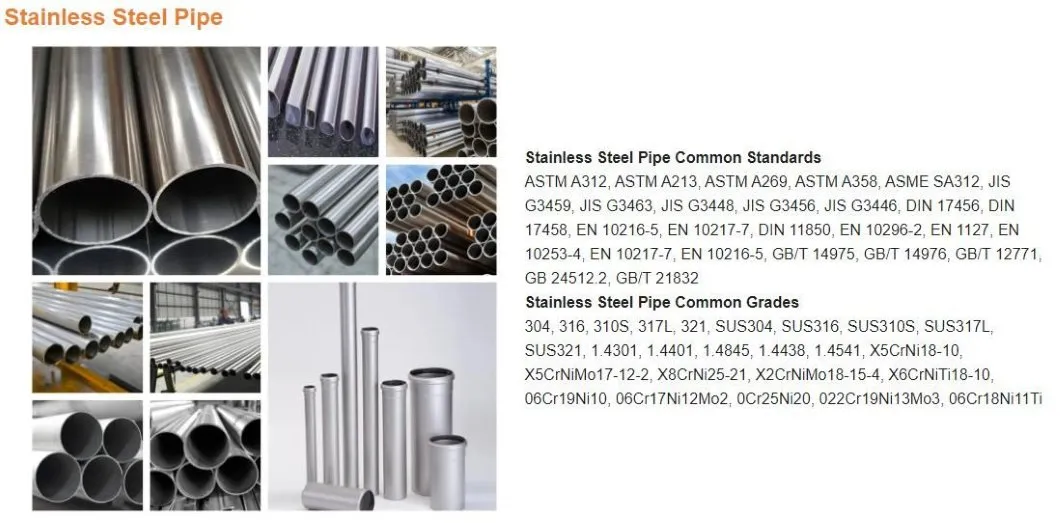 304 316 Stainless Steel Round Pipe / Tube 10mm OD