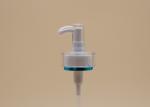Acrylic Cosmetic Treatment Pumps , Clear Cap White Lotion Pump Silk Screen