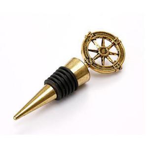 China Custom Adventure Compass Wine Stopper For Unique Wine Preservation wholesale
