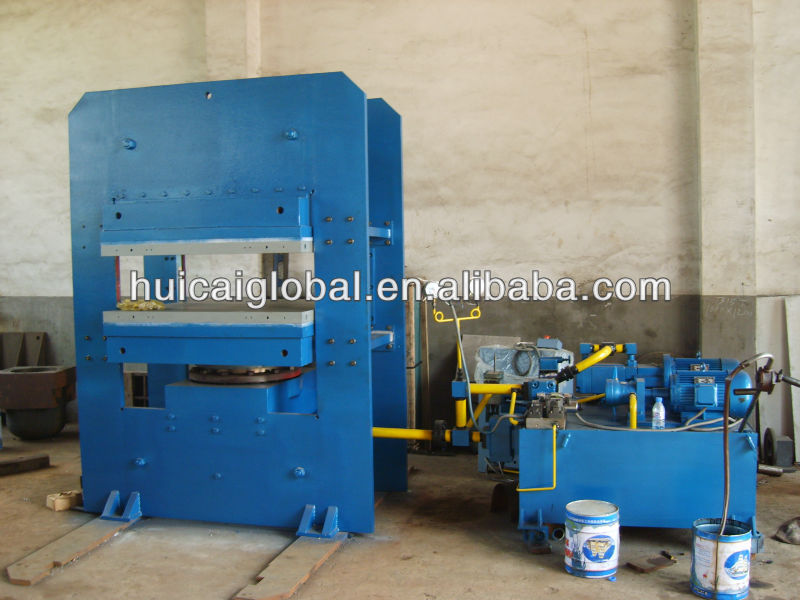 11 kW Power Tire Forming Vulcanizer Equipment Jaw Type Rubber Hydraulic Press Machine