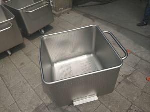 China Industrial Bakery Equipment Stainless Steel Dough Trough With Wheel wholesale