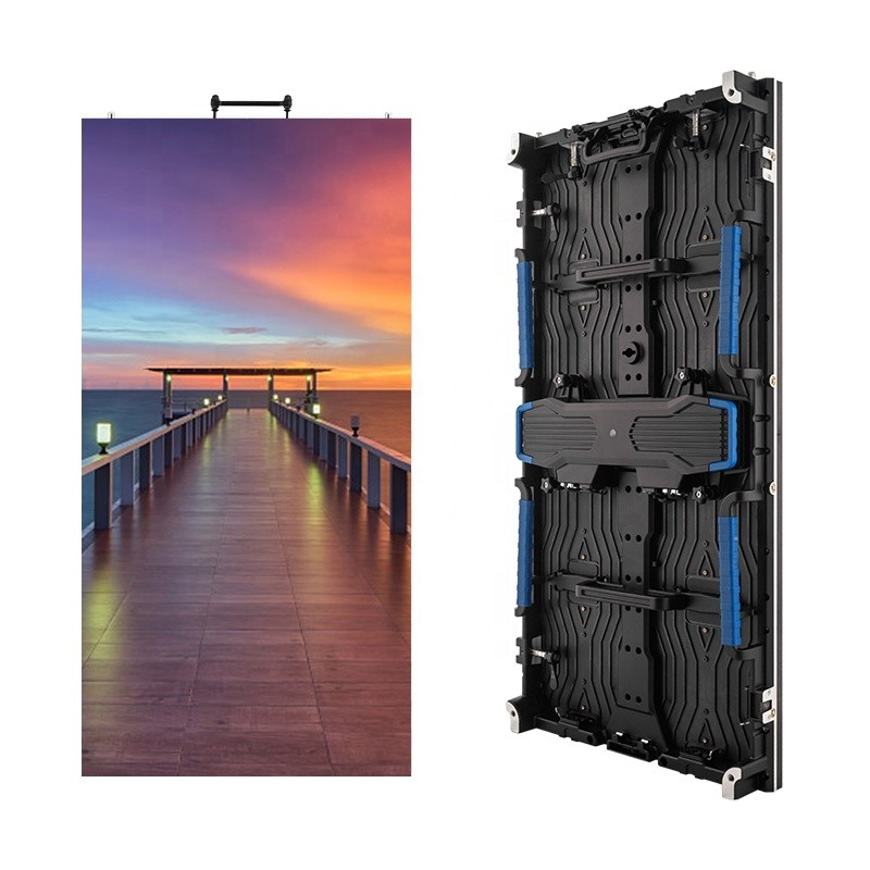 128x256dots Outdoor Rental LED Screen , P4.8 Hanging LED Display