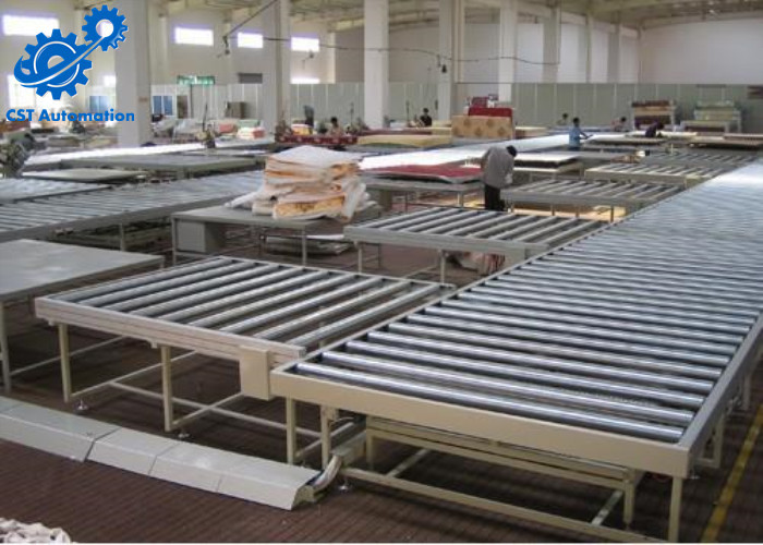 SS 201 Furniture Assembly Line , Mattress Automated Assembly Equipment